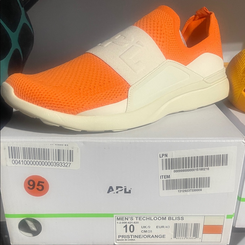 APL Techloom Bliss Slip-On Sneaker in Orange & Cream